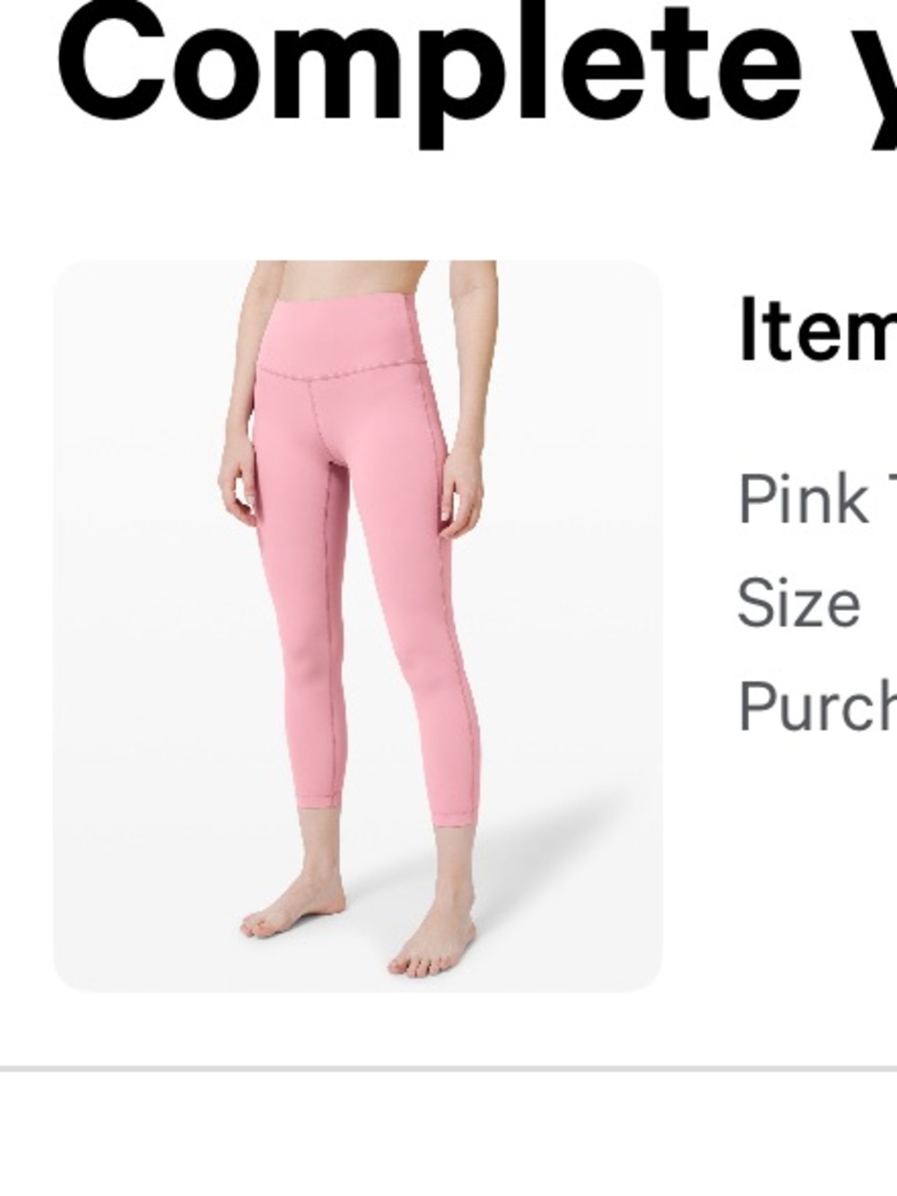 lululemon athletica Dusty Rose Leggings
